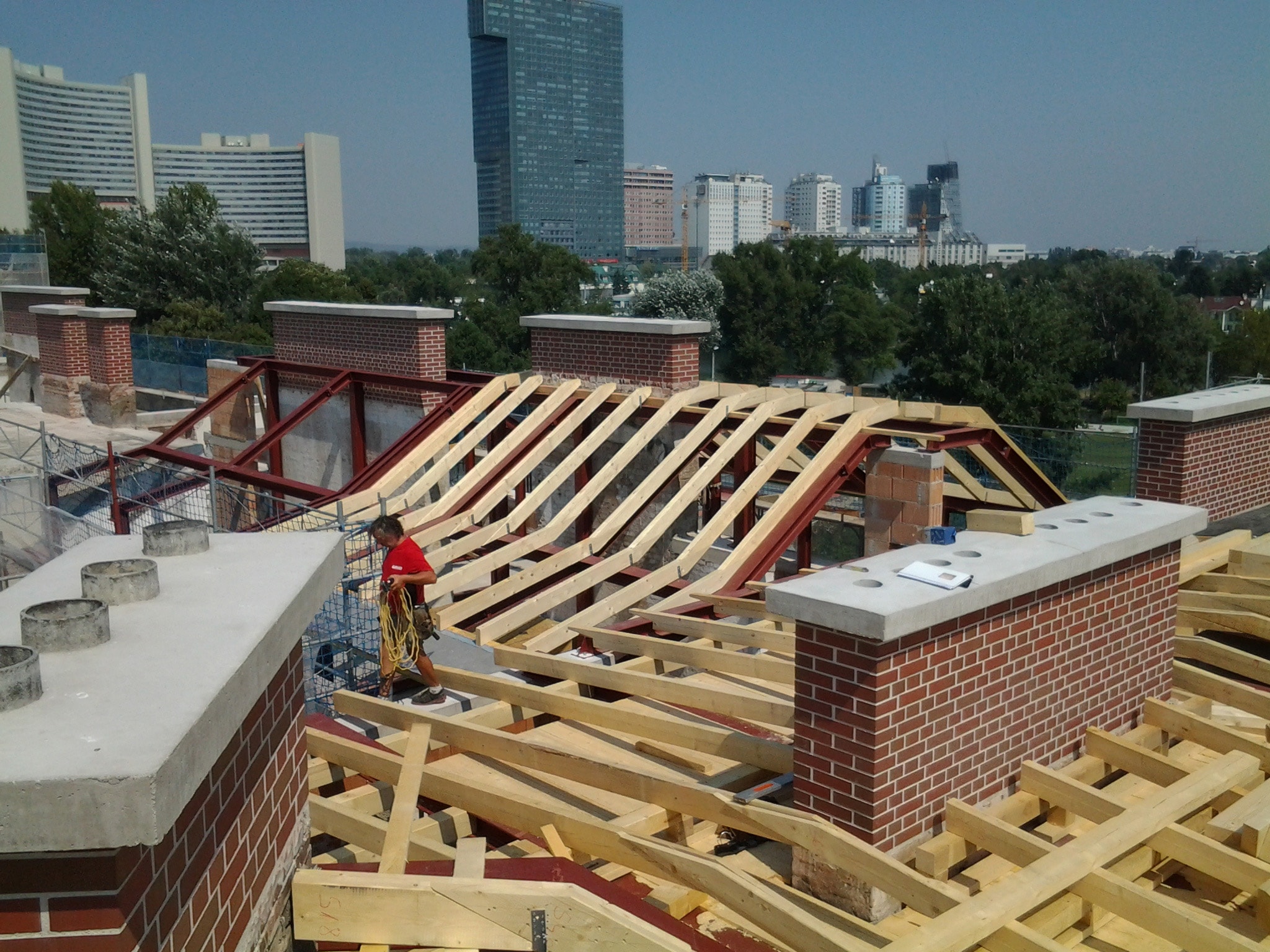 Dachkonstruktion am Goethehof